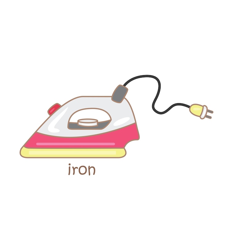 Vector alphabet i for iron illustration vector clipart