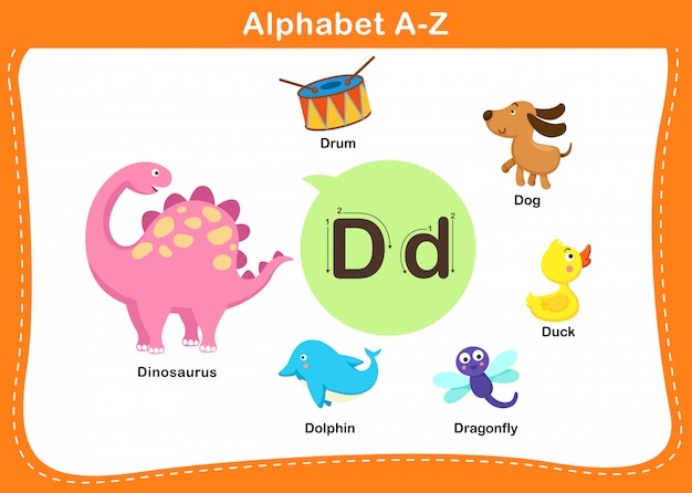 Alphabet Letter D   illustration