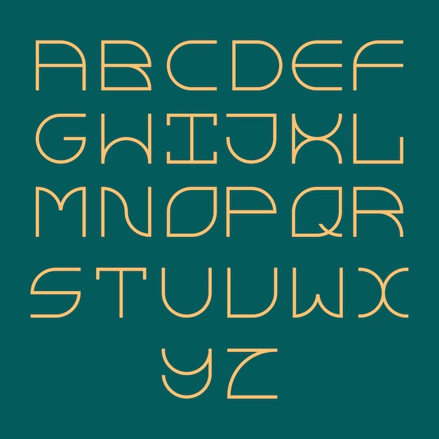 Vector alphabet letter design