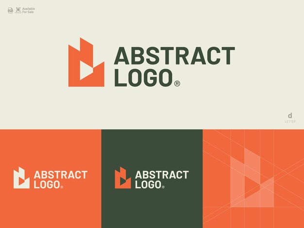 Alphabet letter icon logo D