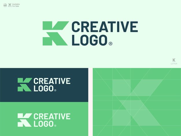 Alphabet letter icon logo K