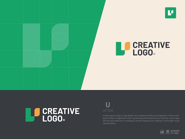 Alphabet letter icon logo U