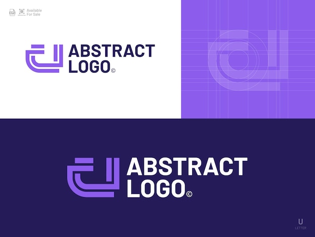 Alphabet letter icon logo U