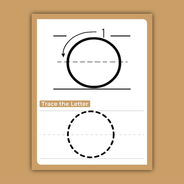 Vector alphabet letter tracing workbooks