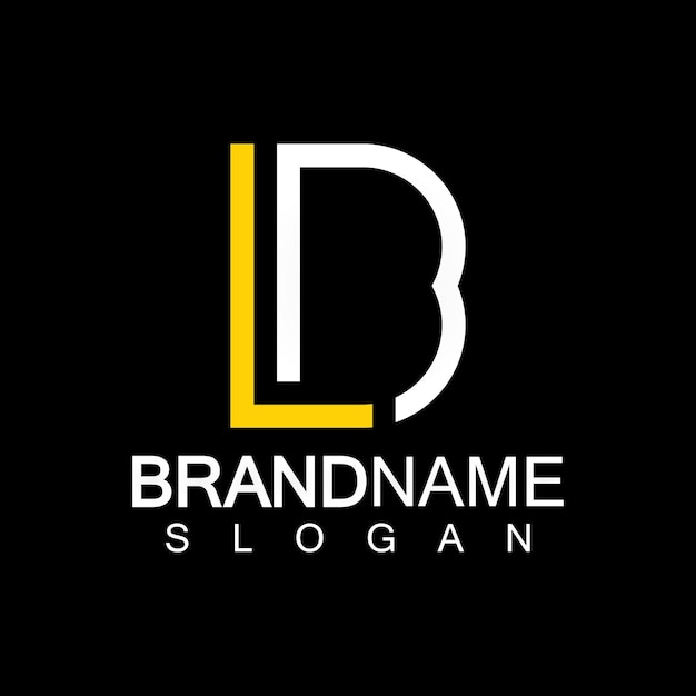 Шаблон бизнес-логотипа букв алфавита BL или LB