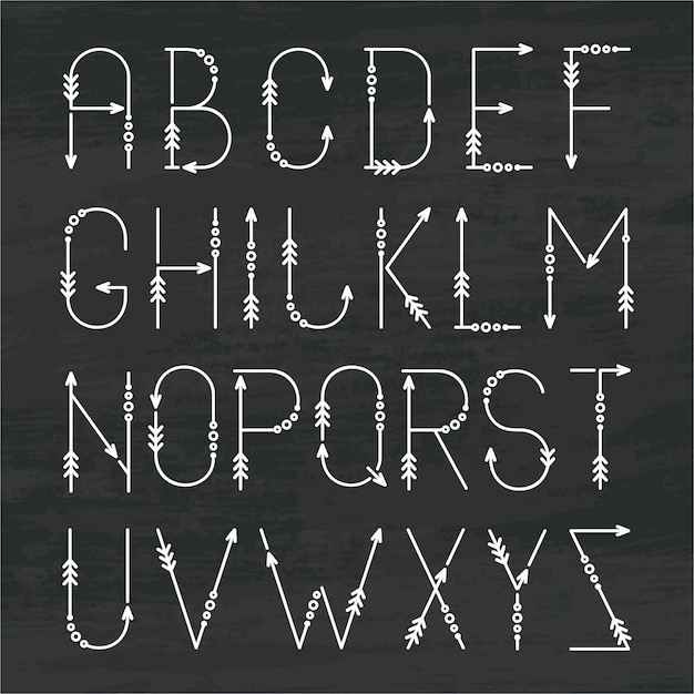 Alphabet letters design