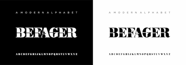 Alphabet letters font Elegant awesome