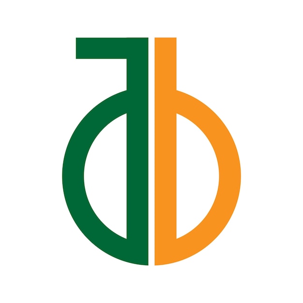 Логотип букв алфавита AB