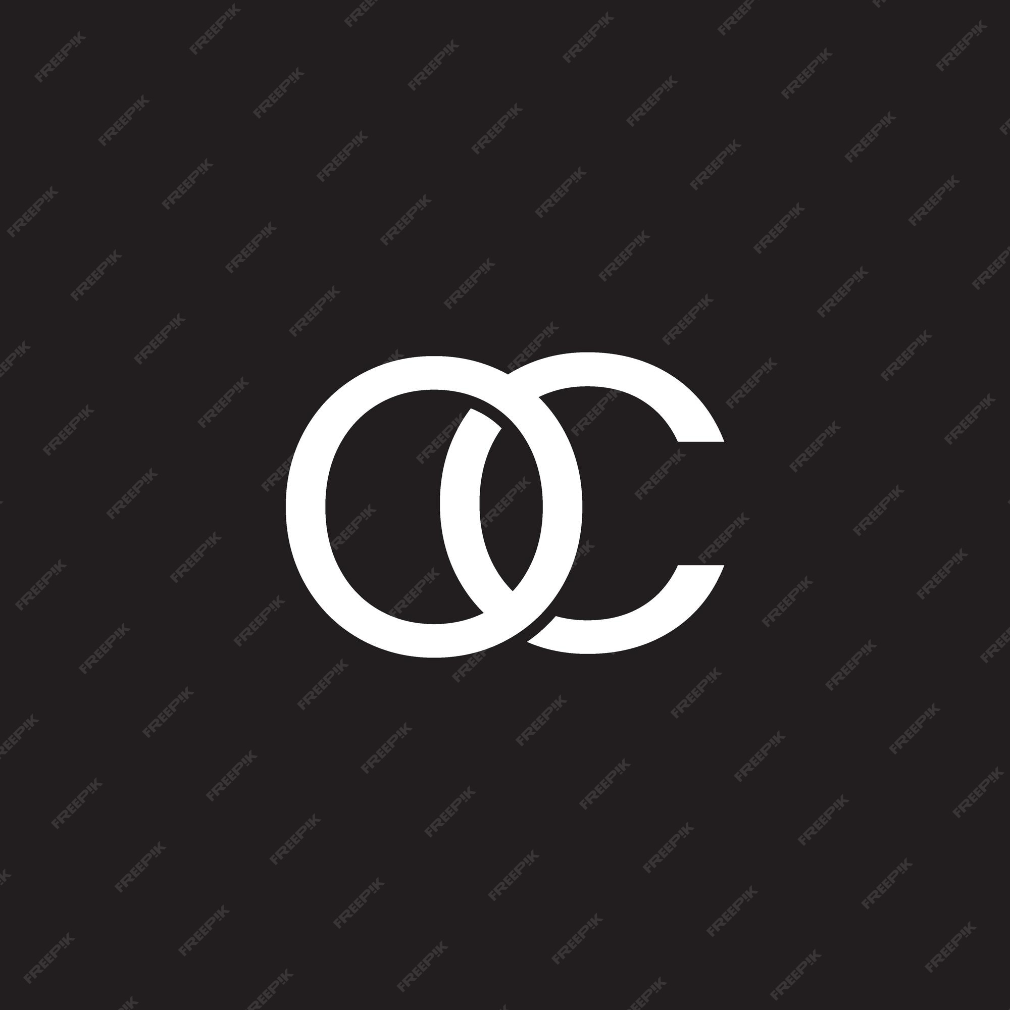 Premium Vector Alphabet letters logo oc co o and c