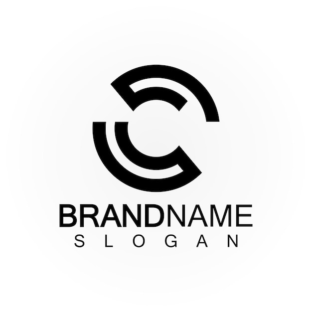 Alfabeto lettere monogramma logo csscs e c elegante e professionale lettera icona design