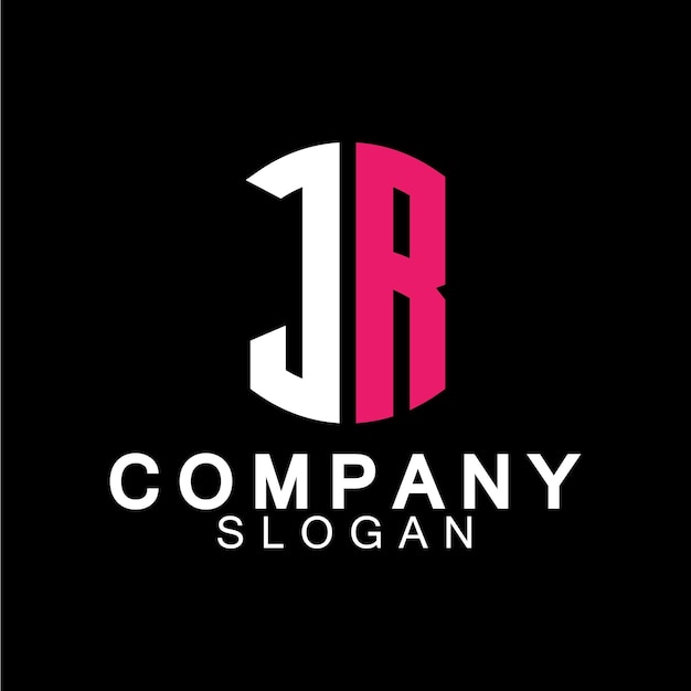 Alphabet Letters RJ or JR business logo design