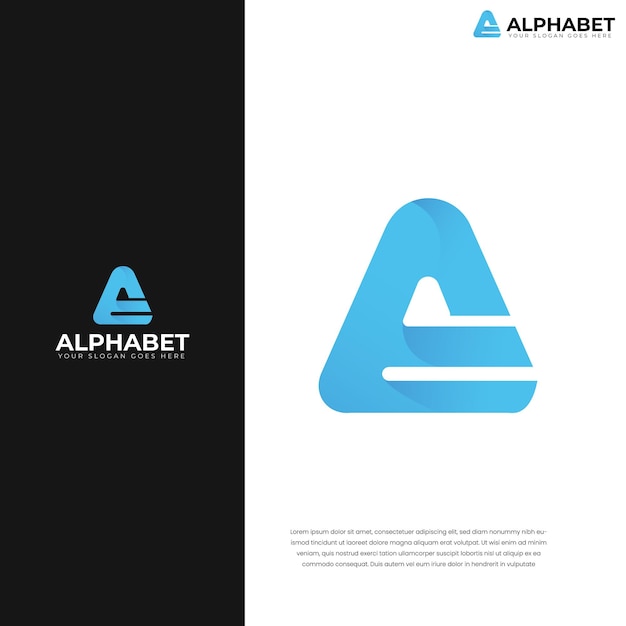 Vector a, alphabet logo design