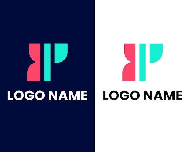 Logo alfabetico che combina 2 lettere in un simbolo del logo unico e originale. consiste o