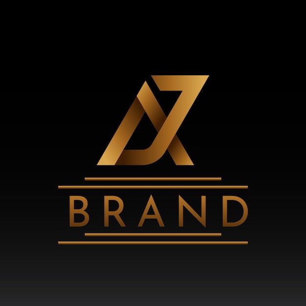 Vector alphabet luxury logo design
