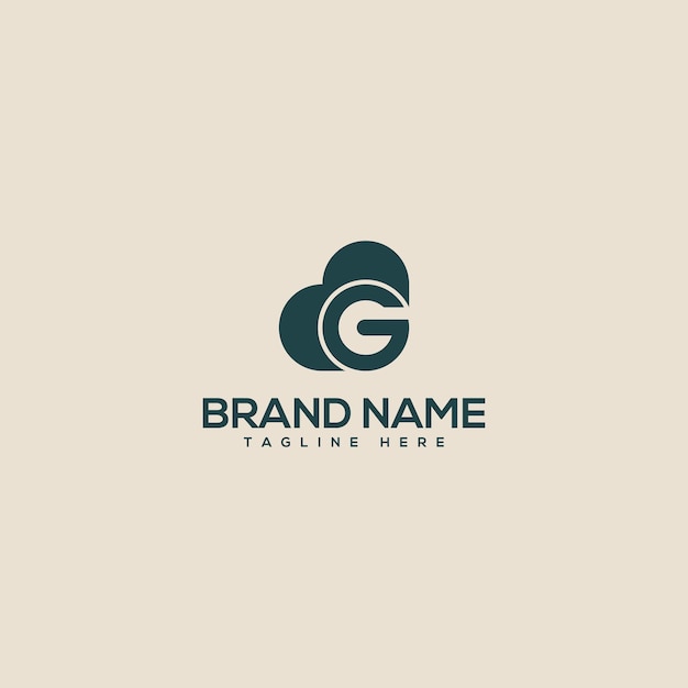 심장 로고 디자인 터와 함께 알파 모노그램 글자 G