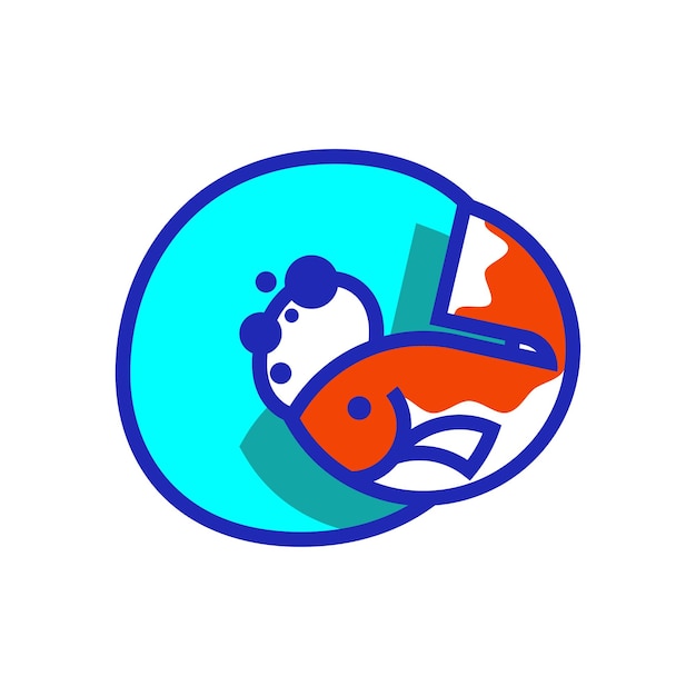 Alphabet O Fish Logo