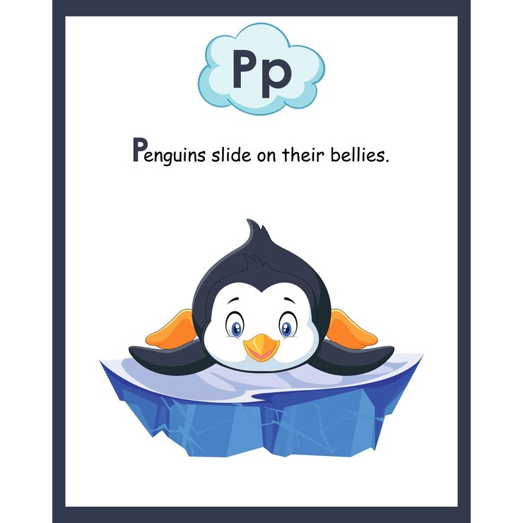 Vector alphabet pp worksheet for kids