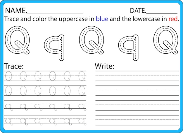 Alphabet practice for kigs A to Z