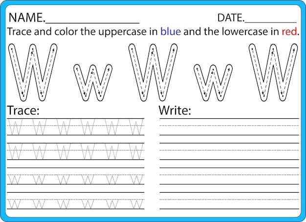 Alphabet practice for kigs A to Z