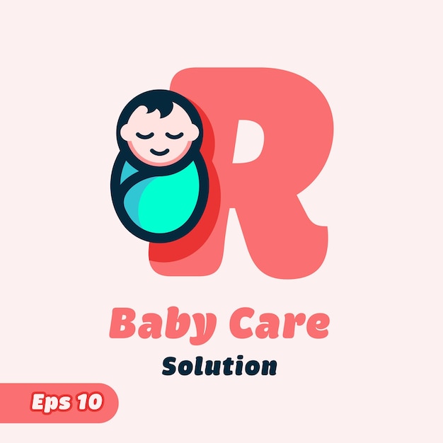 Логотип alphabet r baby care