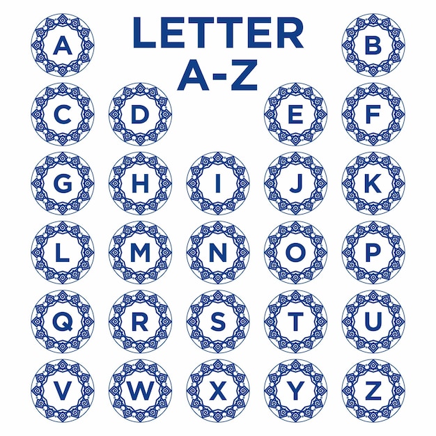 Alphabet Set Vector Template