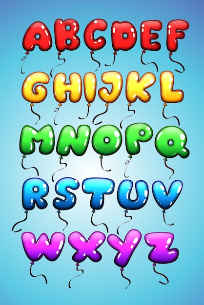 Vector alphabet text vector draw graffiti