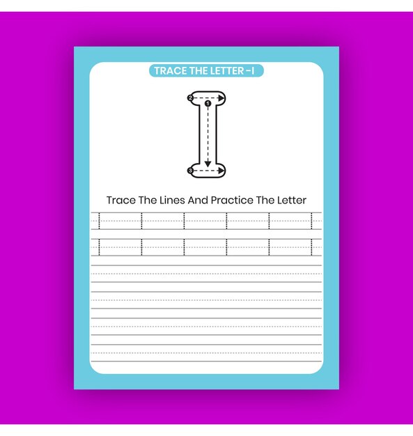 Alphabet tracing worksheet