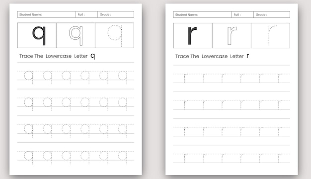 Alphabet Tracing Worksheets &amp; letter Tracing Activity book For kids or Preschool or Homeschool