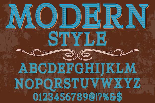 alphabet typeface typography font design modern style