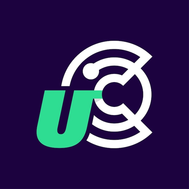 Alfabeto u crypto logo