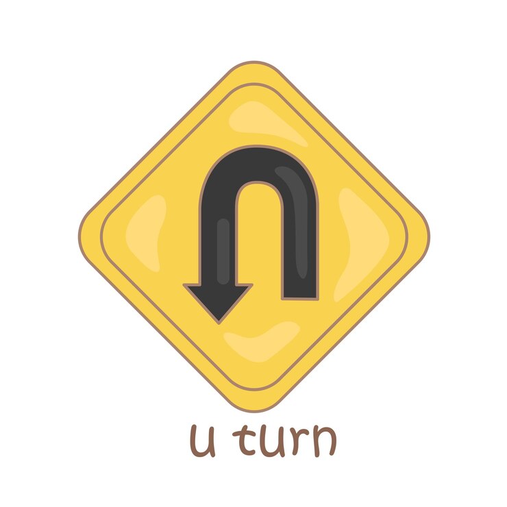 알파 U For U Turn 어휘 학교 수업 만화 일러스트레이션 터 클리파트 스티커
