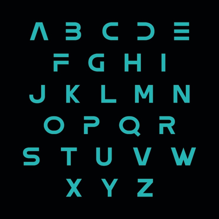 Vector alphabet vector illustration set. lettering font text template.