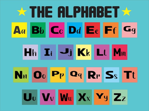 the alphabet vector