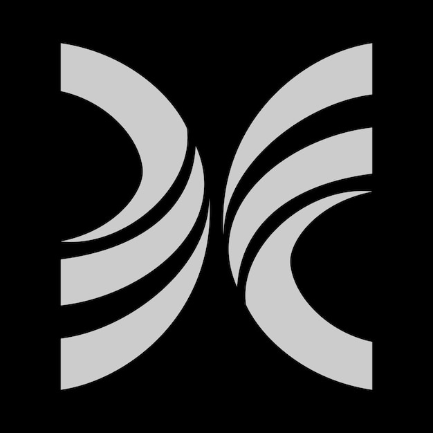 Vector alphabet x initial letter logo design