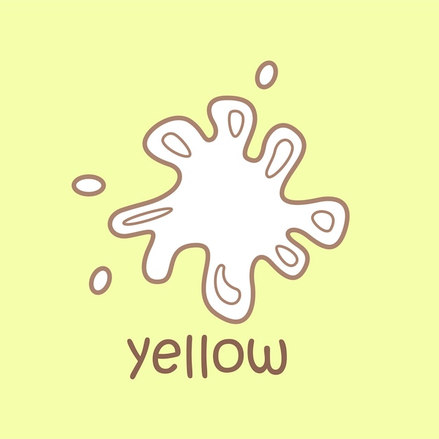 Alphabet Y For Yellow Vocabulary School Lesson Cartoon Digital Stamp Outline