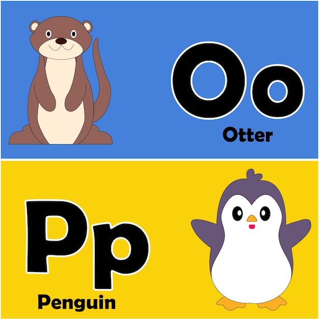 Alphabets o and p