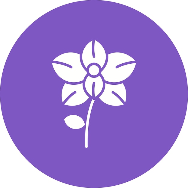 Икона вектора Alpine Forget Me Not может быть использована для иконки Flowers