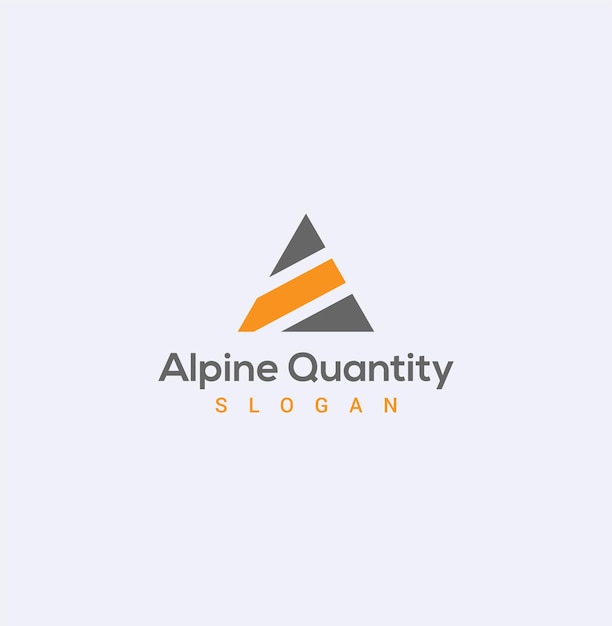 Alpine Quantity company logo design.