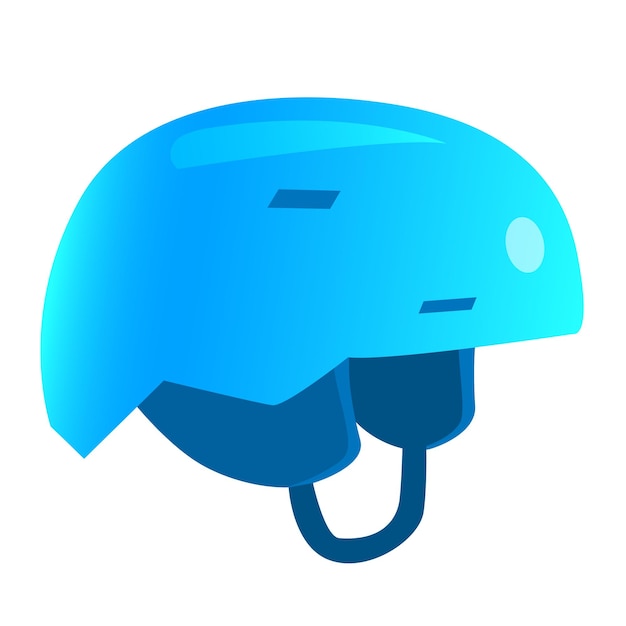 Alpine skiing helmet blue