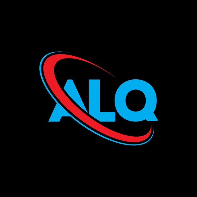 ALQ 로고: ALQ 글자, ALQ 문자 로고 디자인, ALQ 이니셜, 원과 대문자 모노그램 로고, ALQ 타이포그래피, 기술 비즈니스 및 부동산 브랜드