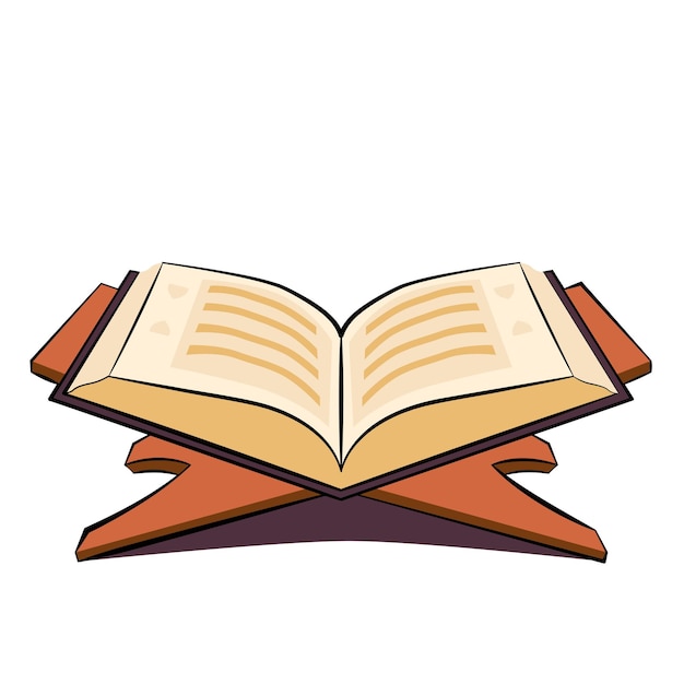 Иллюстрация иконы Аль-Корана Исламский концепт векторного дизайна