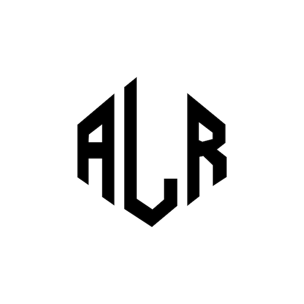 ALR letter logo design with polygon shape ALR polygon and cube shape logo design ALR hexagon vector logo template white and black colors ALR monogram business and real estate logo