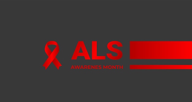 ALS Amyotrophic lateral sclerosis awareness month background