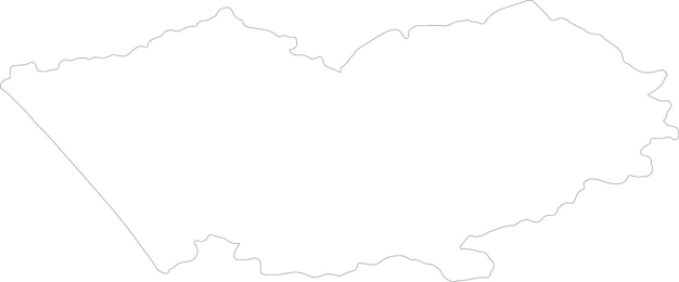 Vector altay russia outline map