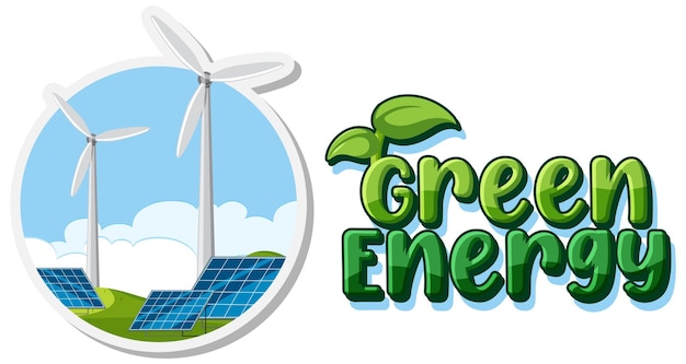 Alternative green energy vector concept