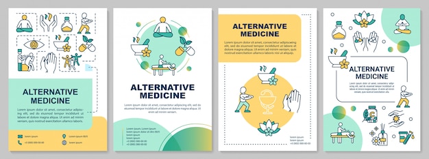 Alternative medicine brochure template