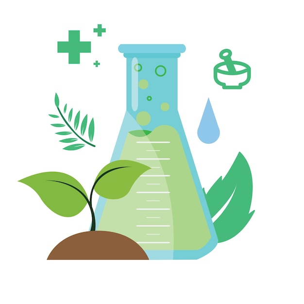alternative medicine illustration vector