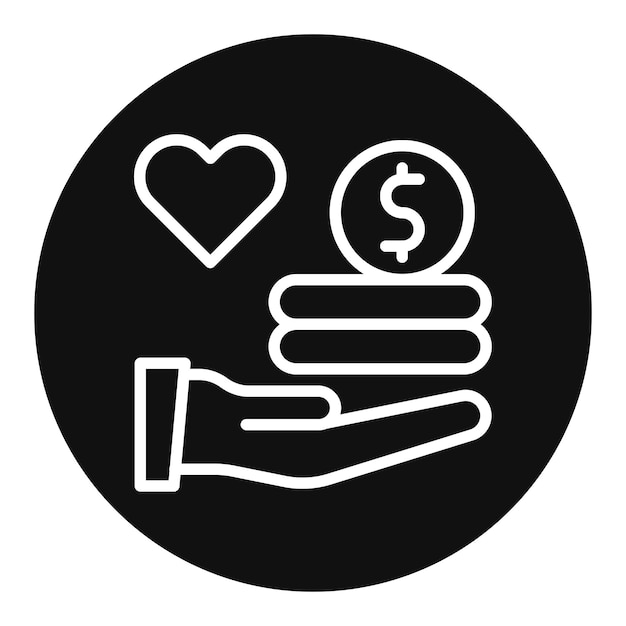 Вектор altruism icon vector image can be used for core values