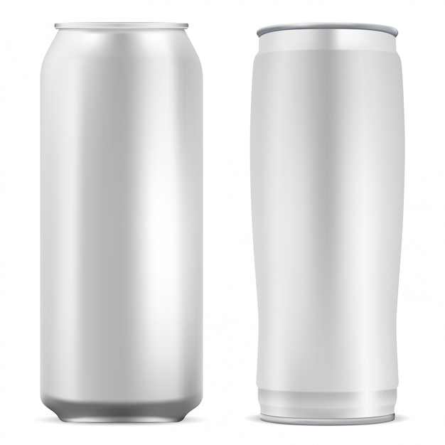 Vector aluminum can blank.