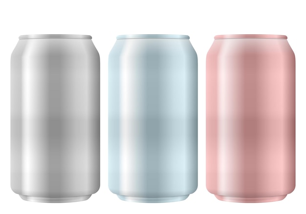 Vector aluminum cans